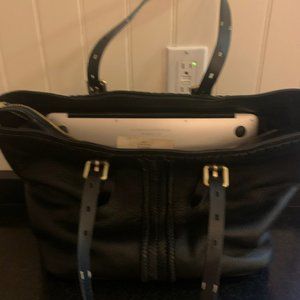 Cole Haan , black leather tote